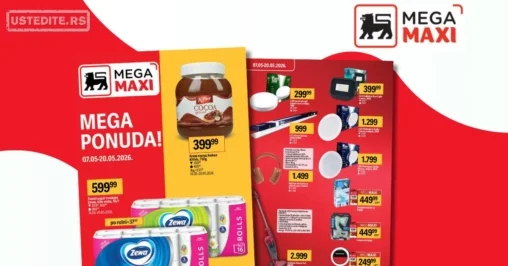 Mega Maxi katalog - sniženje do 20.5.2026.