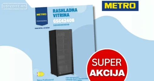 Metro akcija RASHLADNA VITRINA - sniženje do 31.5.2026.