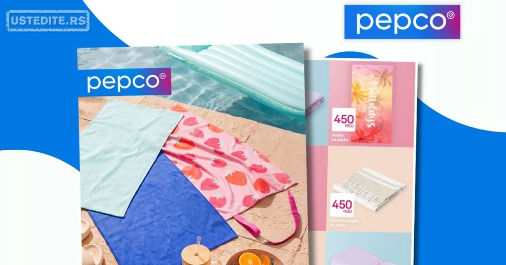Pepco akcija PEŠKIRI ZA PLAŽU maj 2026.
