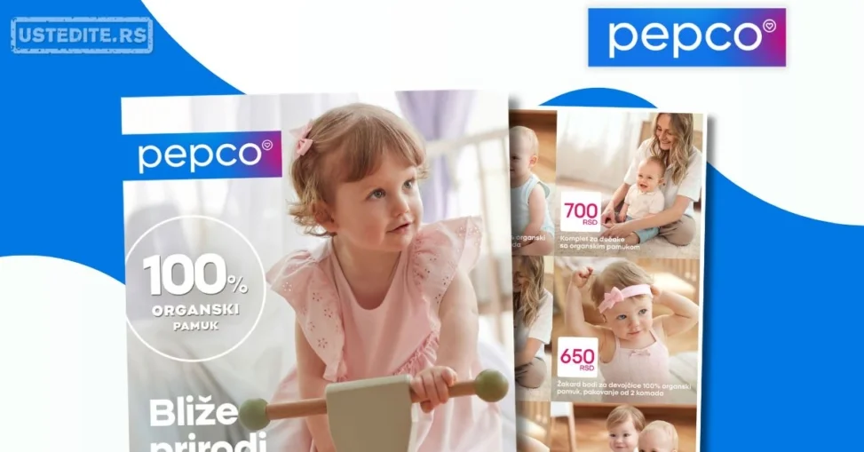 Pepco akcija ODEĆA ZA BEBE OD ORGANSKOG PAMUKA - maj 2026.