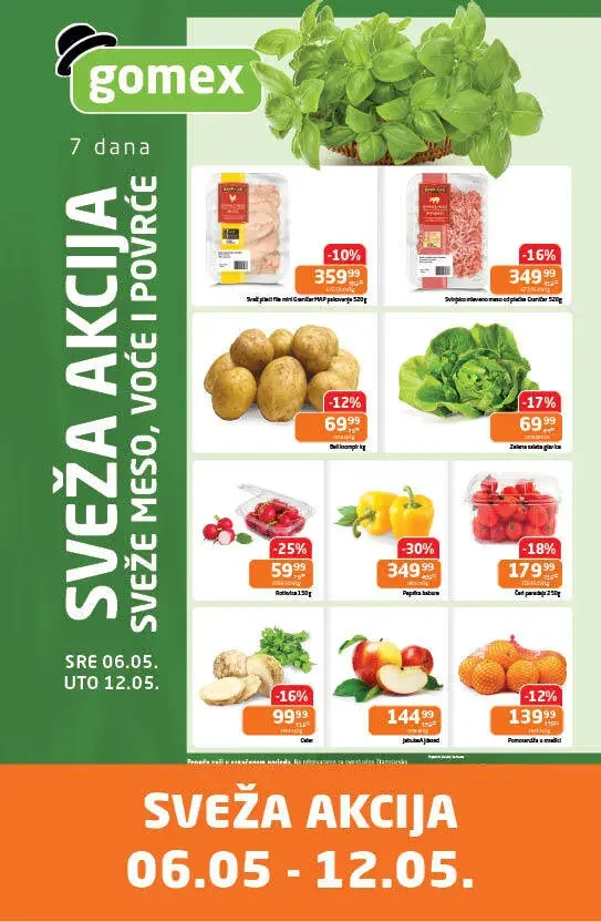 Gomex SVEŽA AKCIJA 6-12.5.2026.