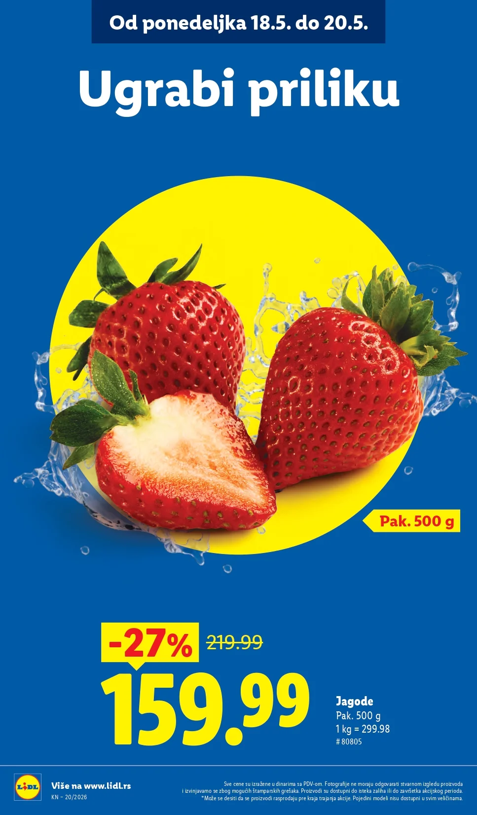 Lidl katalog PREHRANA/NEPREHRANA 14-20.5.2026.