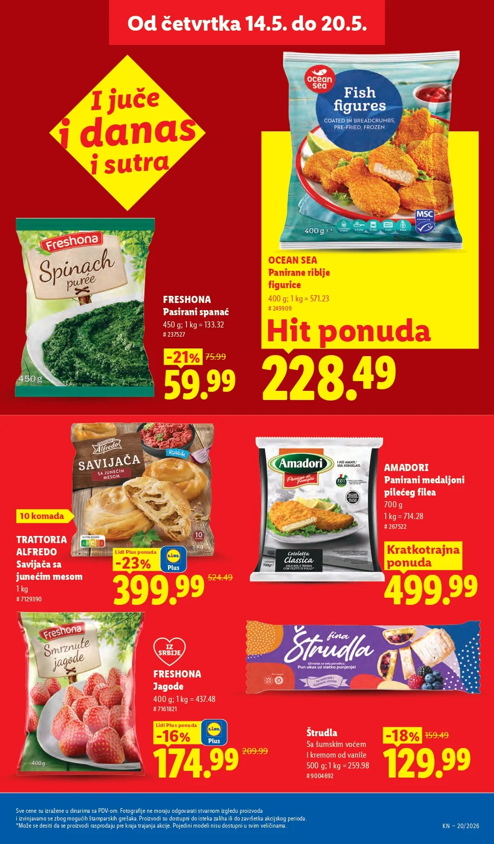 Lidl katalog PREHRANA/NEPREHRANA 14-20.5.2026.