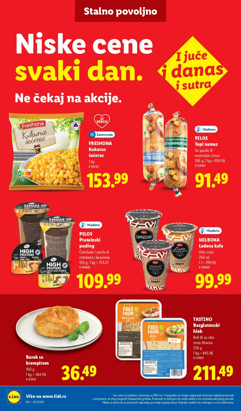 Lidl katalog PREHRANA/NEPREHRANA 14-20.5.2026.