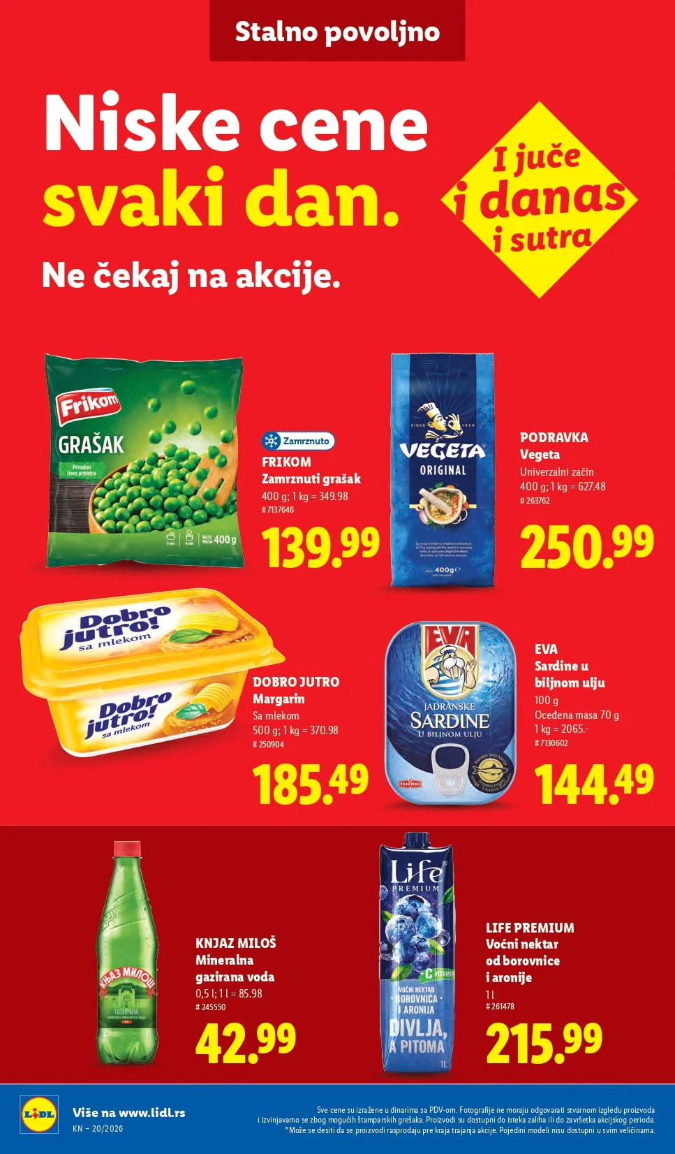 Lidl katalog PREHRANA/NEPREHRANA 14-20.5.2026.