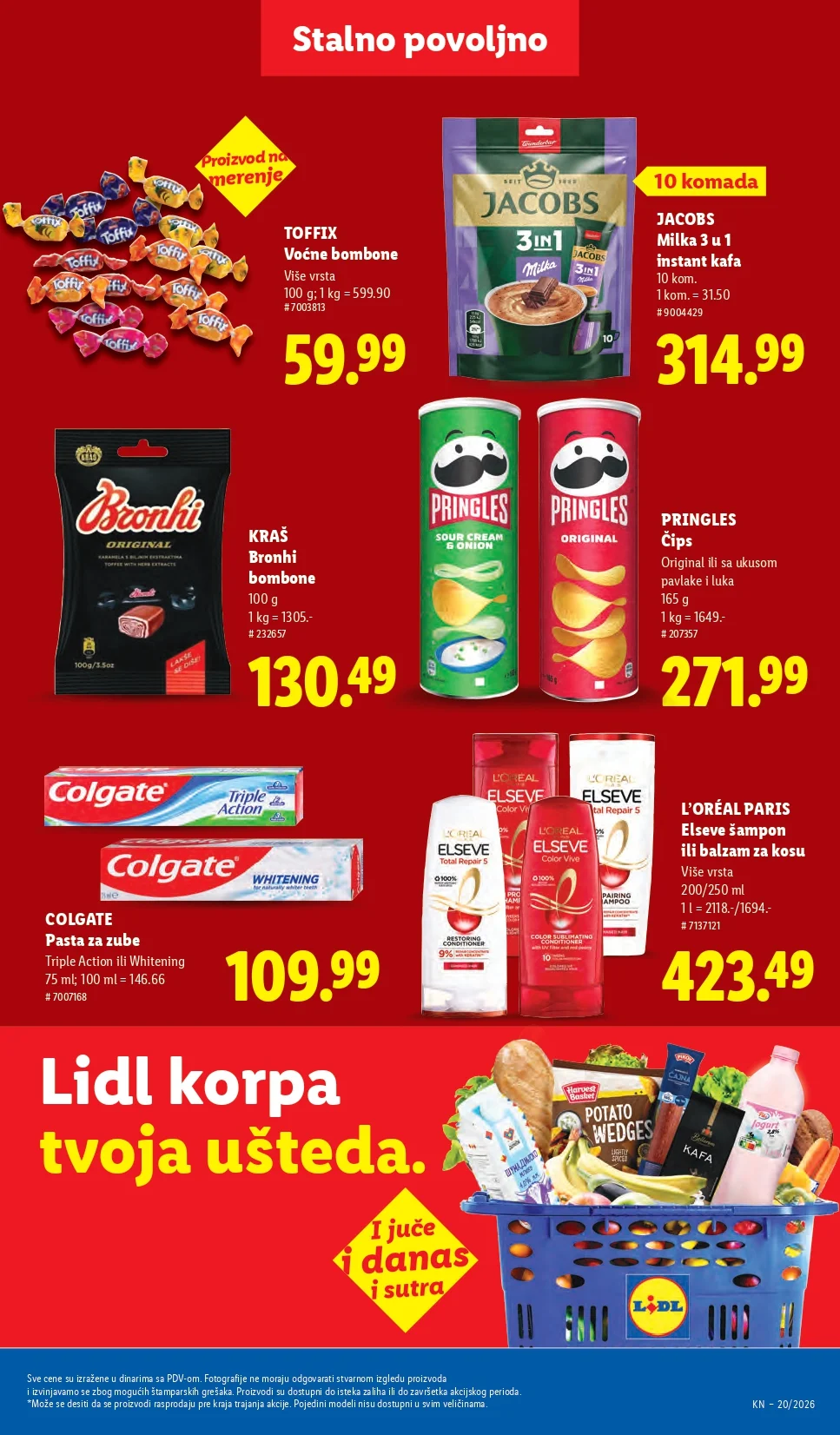 Lidl katalog PREHRANA/NEPREHRANA 14-20.5.2026.