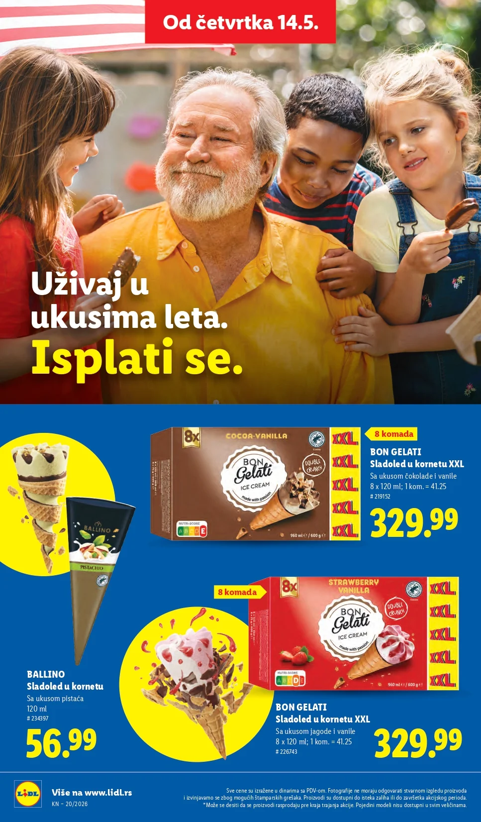 Lidl katalog PREHRANA/NEPREHRANA 14-20.5.2026.