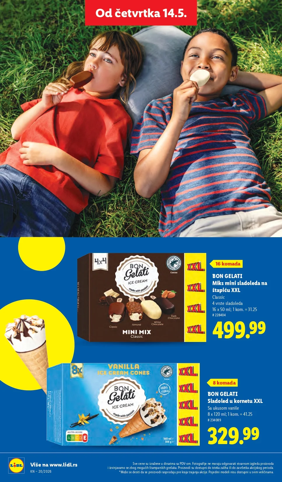 Lidl katalog PREHRANA/NEPREHRANA 14-20.5.2026.