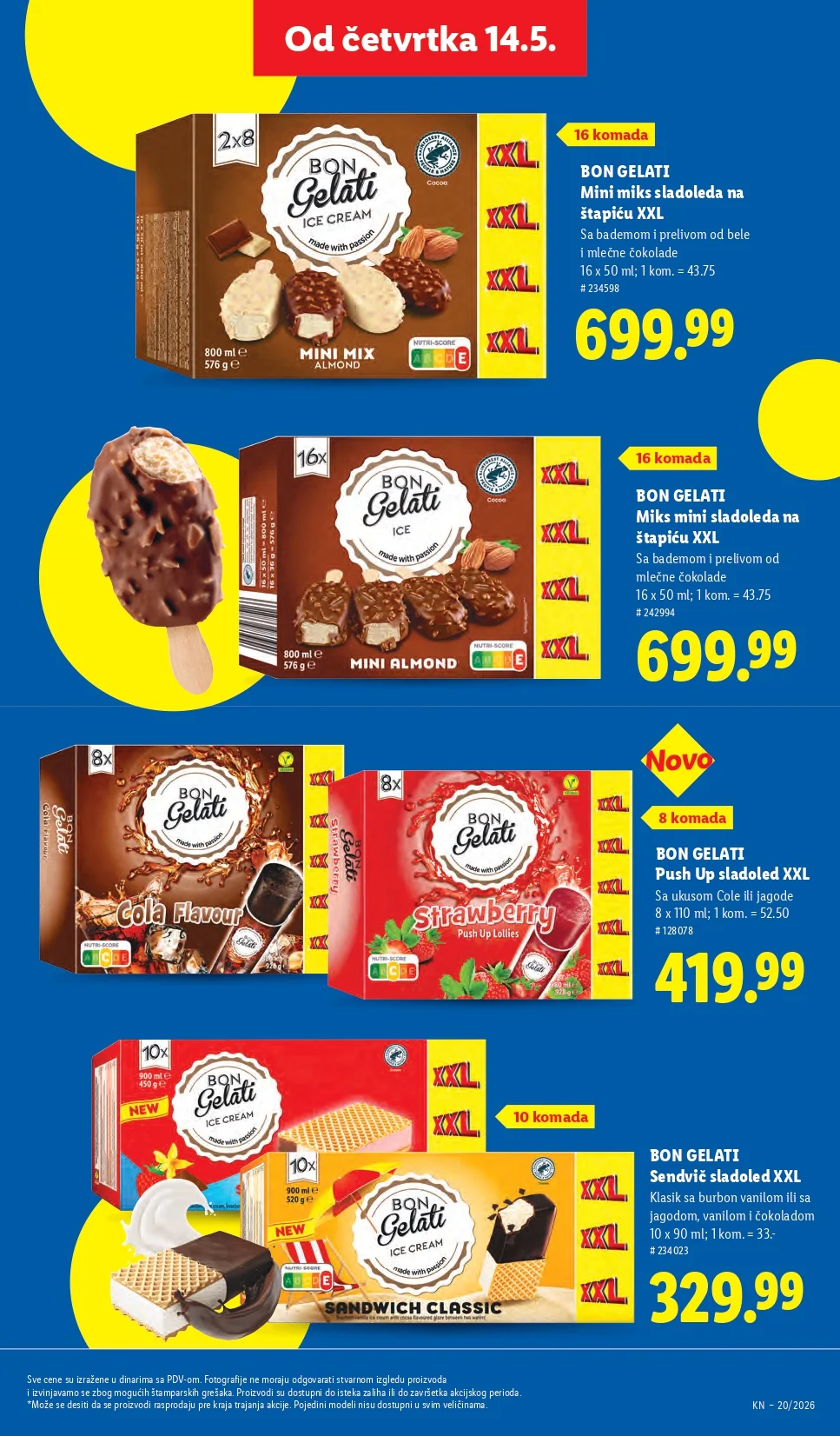 Lidl katalog PREHRANA/NEPREHRANA 14-20.5.2026.