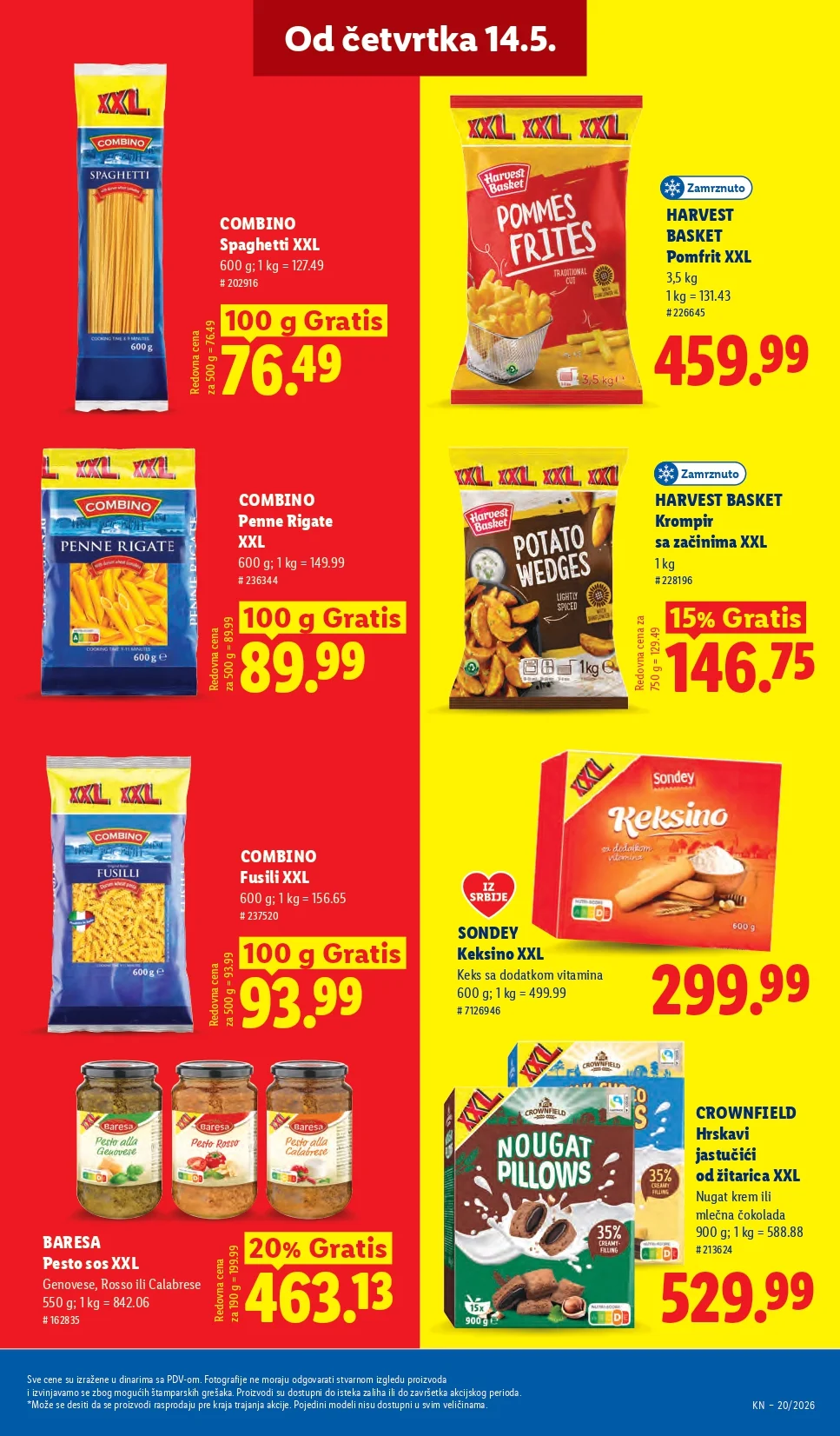 Lidl katalog PREHRANA/NEPREHRANA 14-20.5.2026.