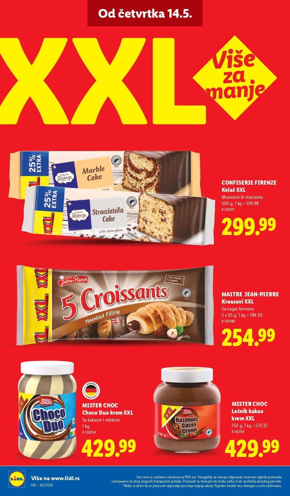 Lidl katalog PREHRANA/NEPREHRANA 14-20.5.2026.