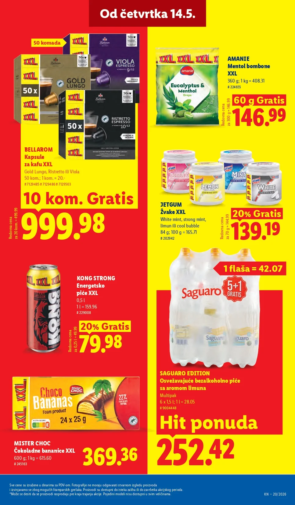 Lidl katalog PREHRANA/NEPREHRANA 14-20.5.2026.