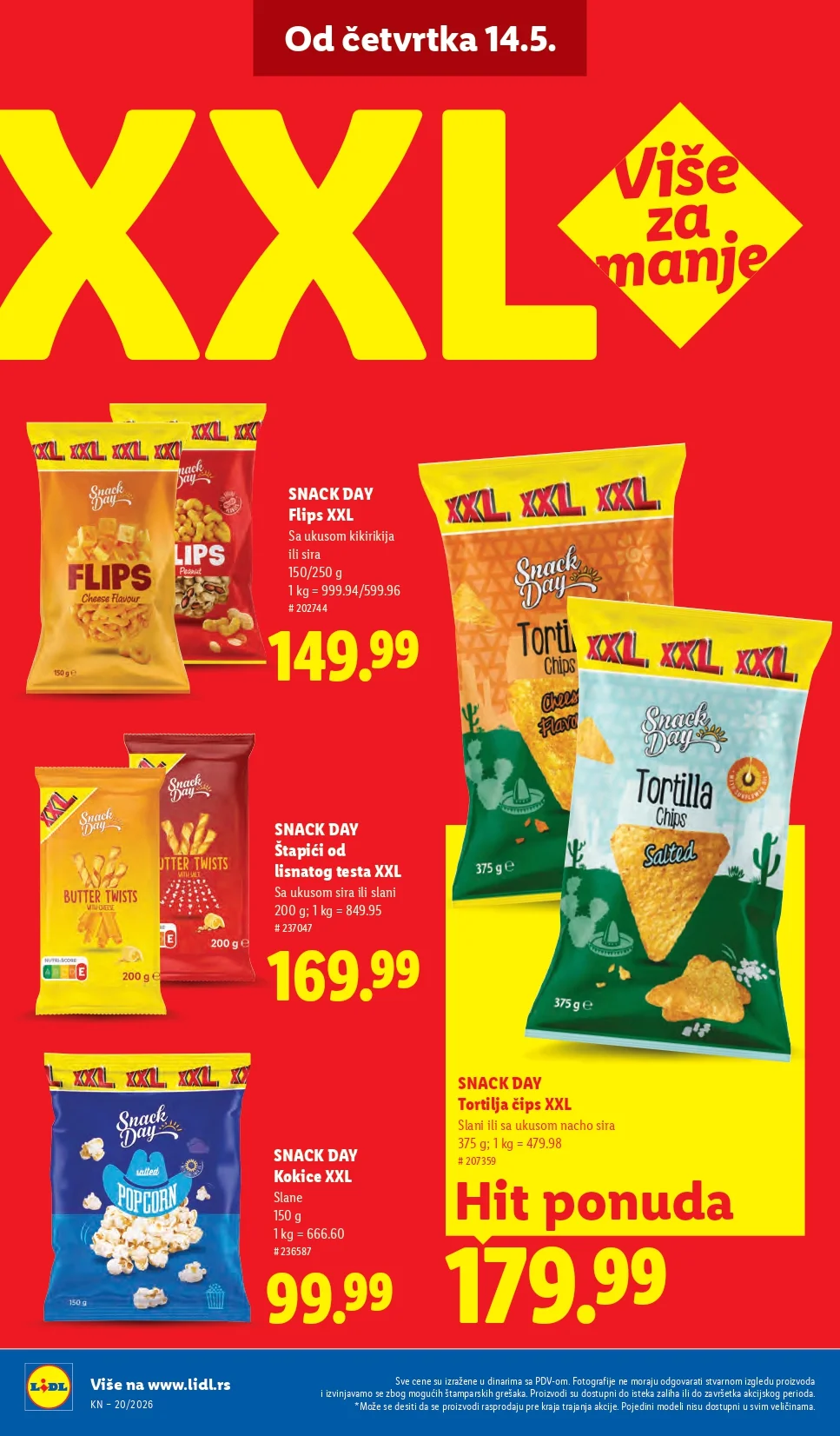 Lidl katalog PREHRANA/NEPREHRANA 14-20.5.2026.
