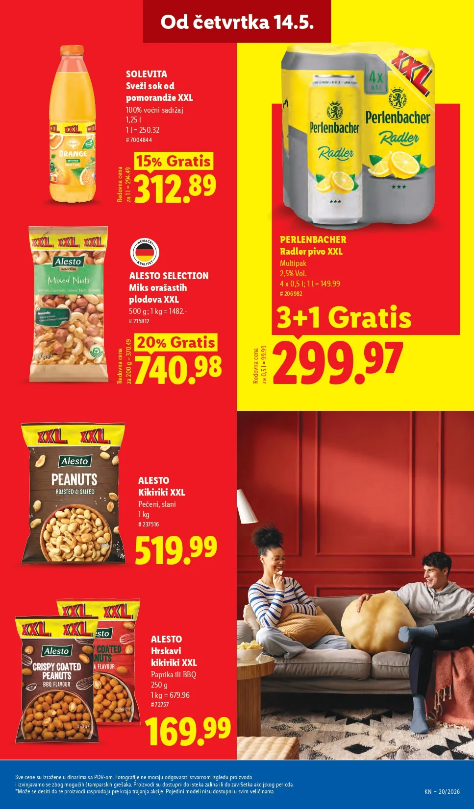Lidl katalog PREHRANA/NEPREHRANA 14-20.5.2026.