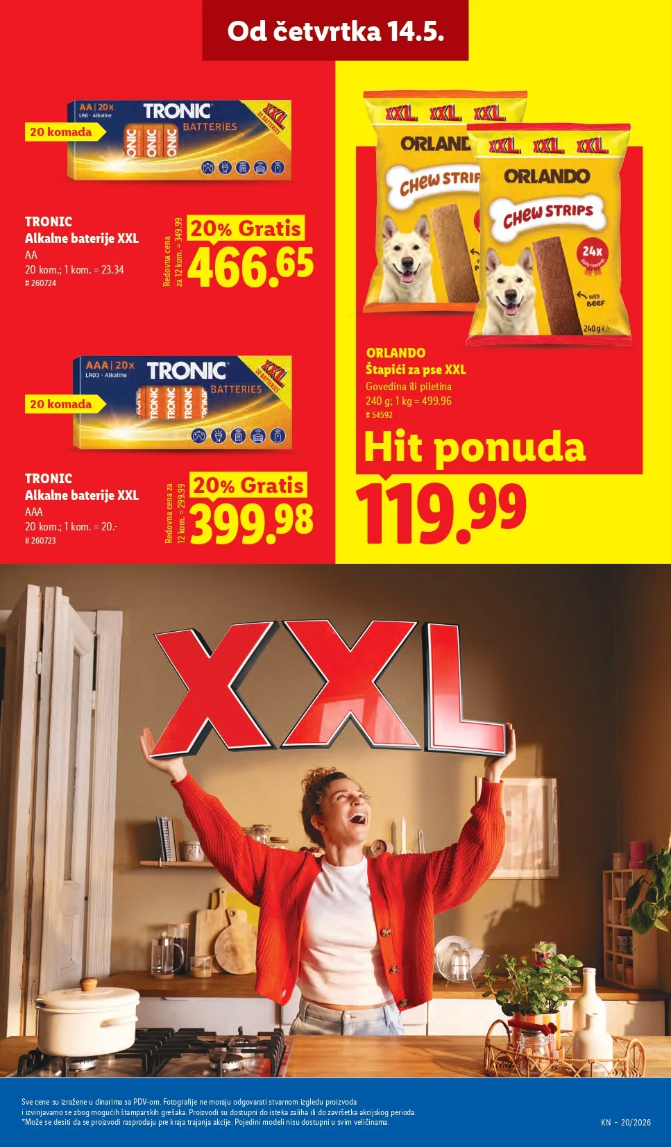 Lidl katalog PREHRANA/NEPREHRANA 14-20.5.2026.