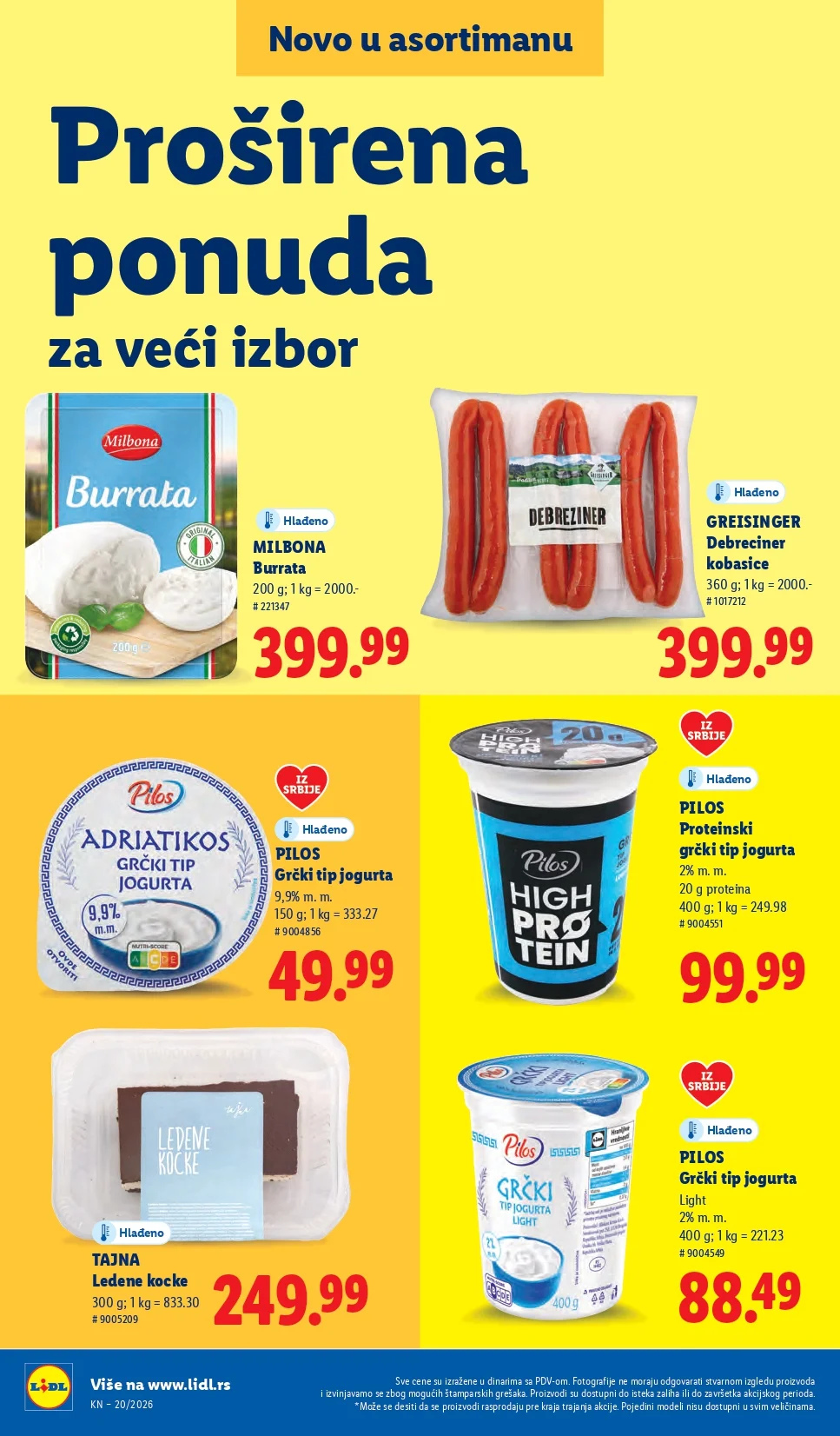 Lidl katalog PREHRANA/NEPREHRANA 14-20.5.2026.