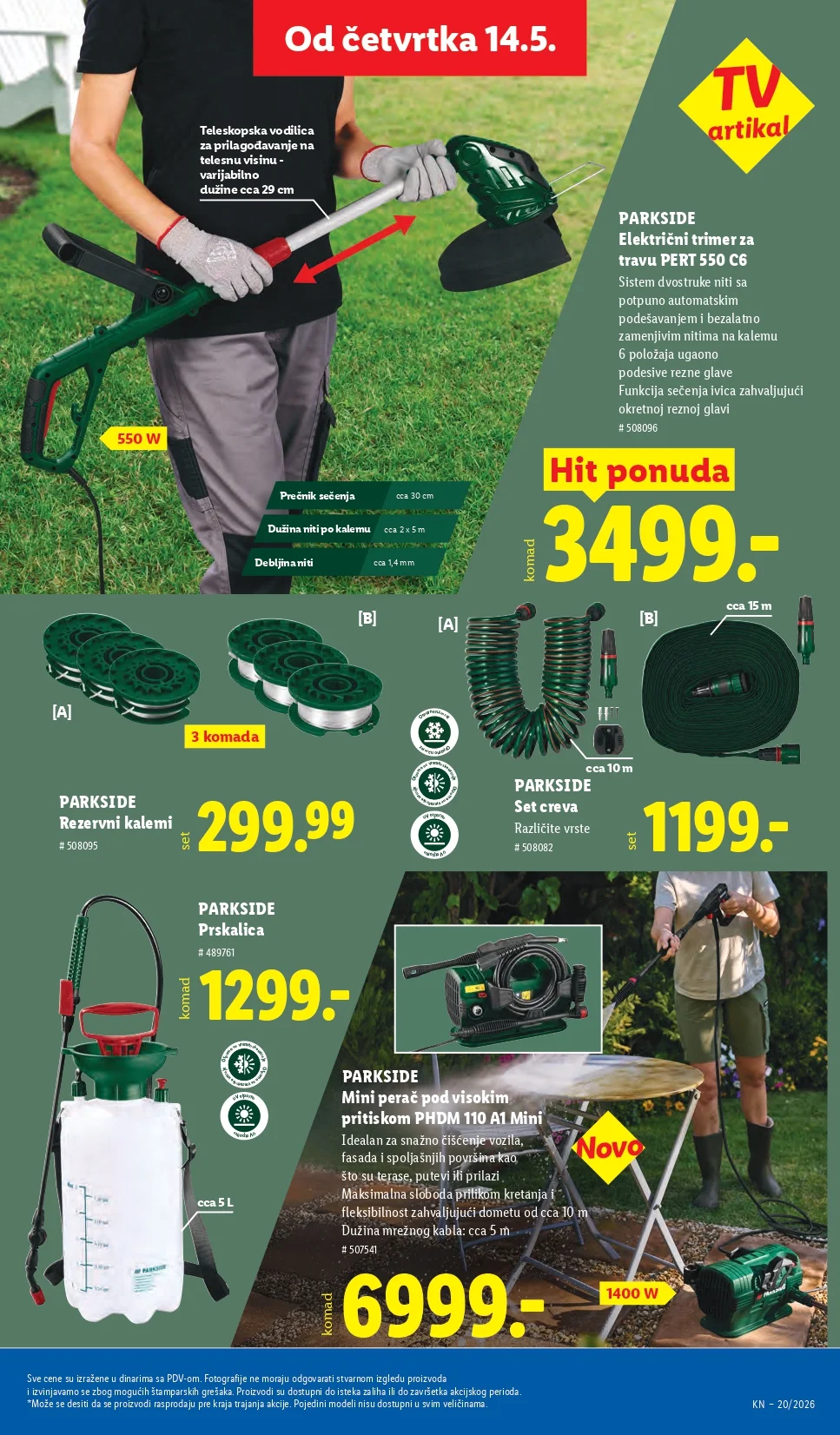 Lidl katalog PREHRANA/NEPREHRANA 14-20.5.2026.