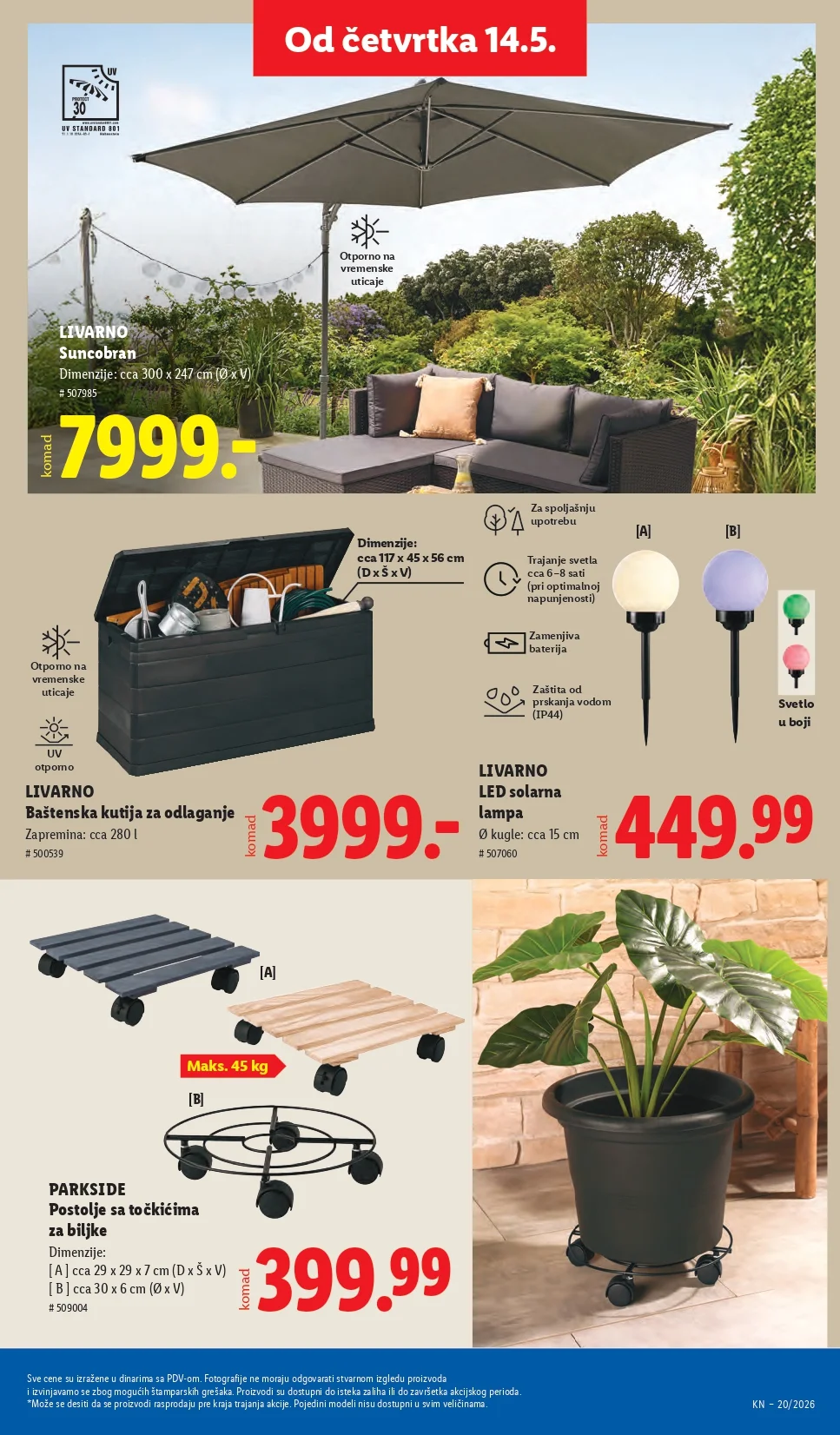 Lidl katalog PREHRANA/NEPREHRANA 14-20.5.2026.