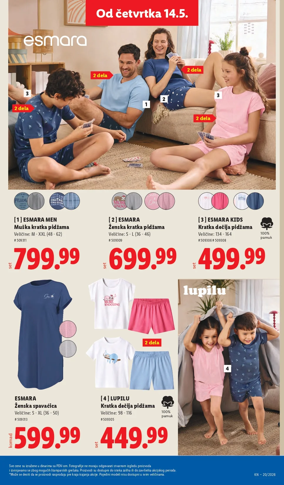 Lidl katalog PREHRANA/NEPREHRANA 14-20.5.2026.