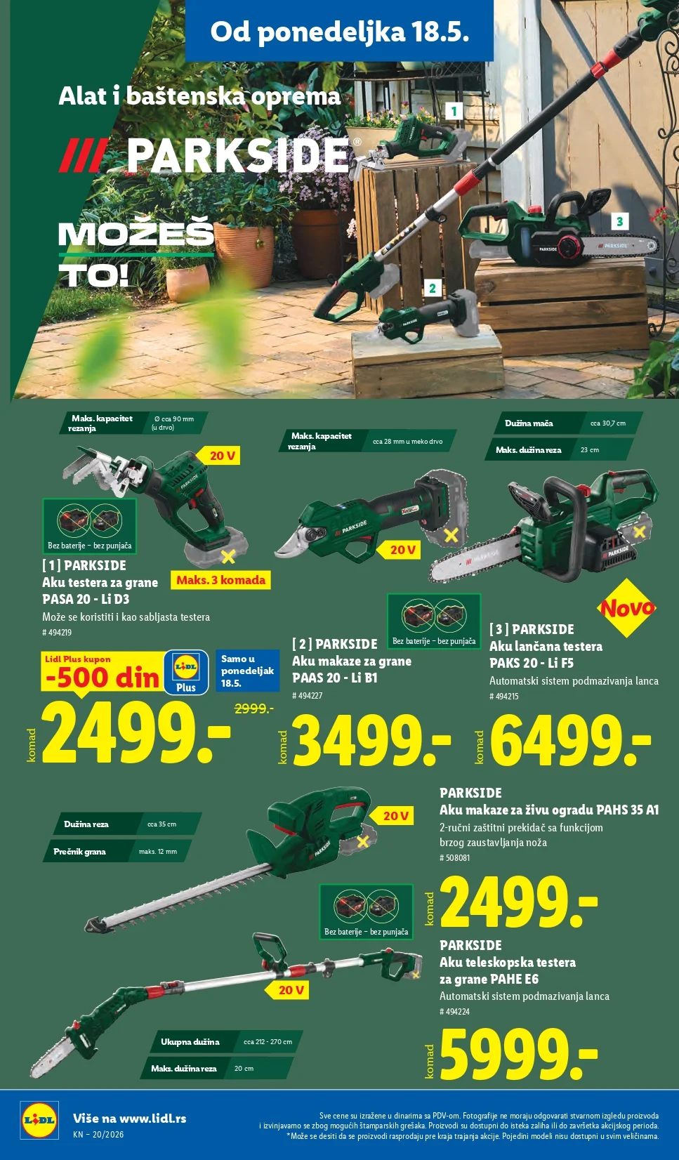 Lidl katalog PREHRANA/NEPREHRANA 14-20.5.2026.