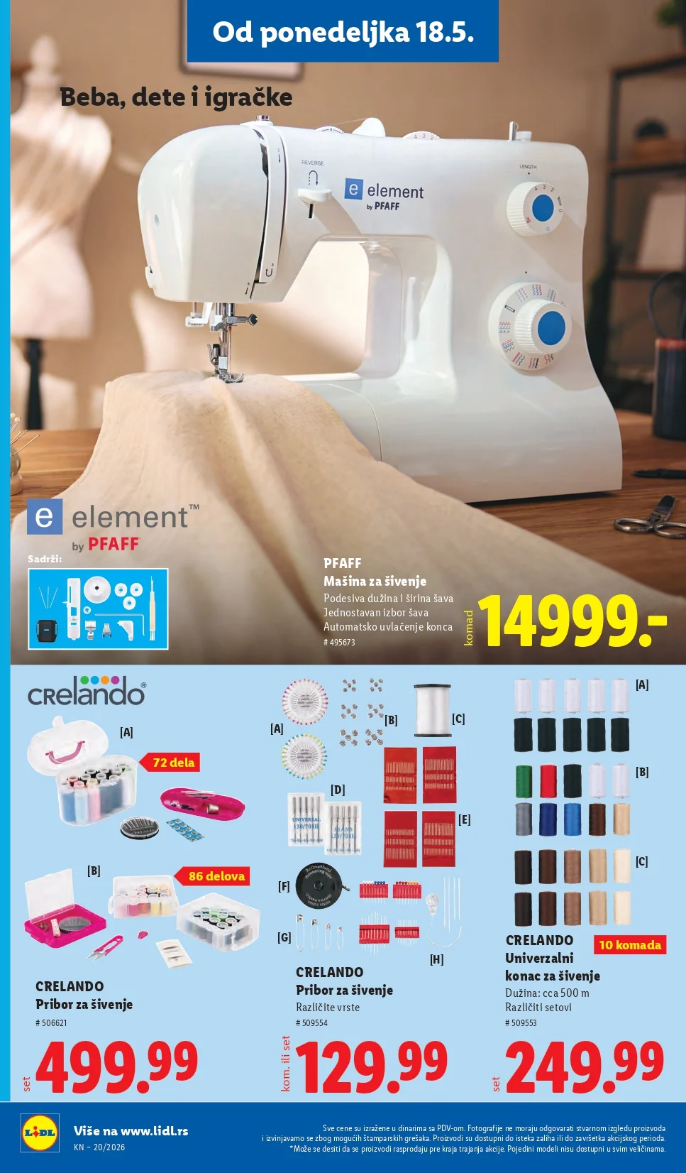 Lidl katalog PREHRANA/NEPREHRANA 14-20.5.2026.