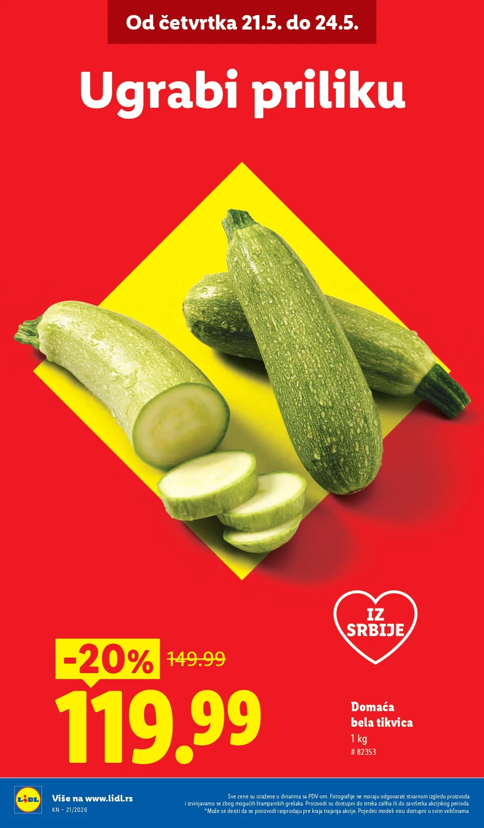 Lidl katalog PREHRANA/NEPREHRANA 21-27.5.2026.