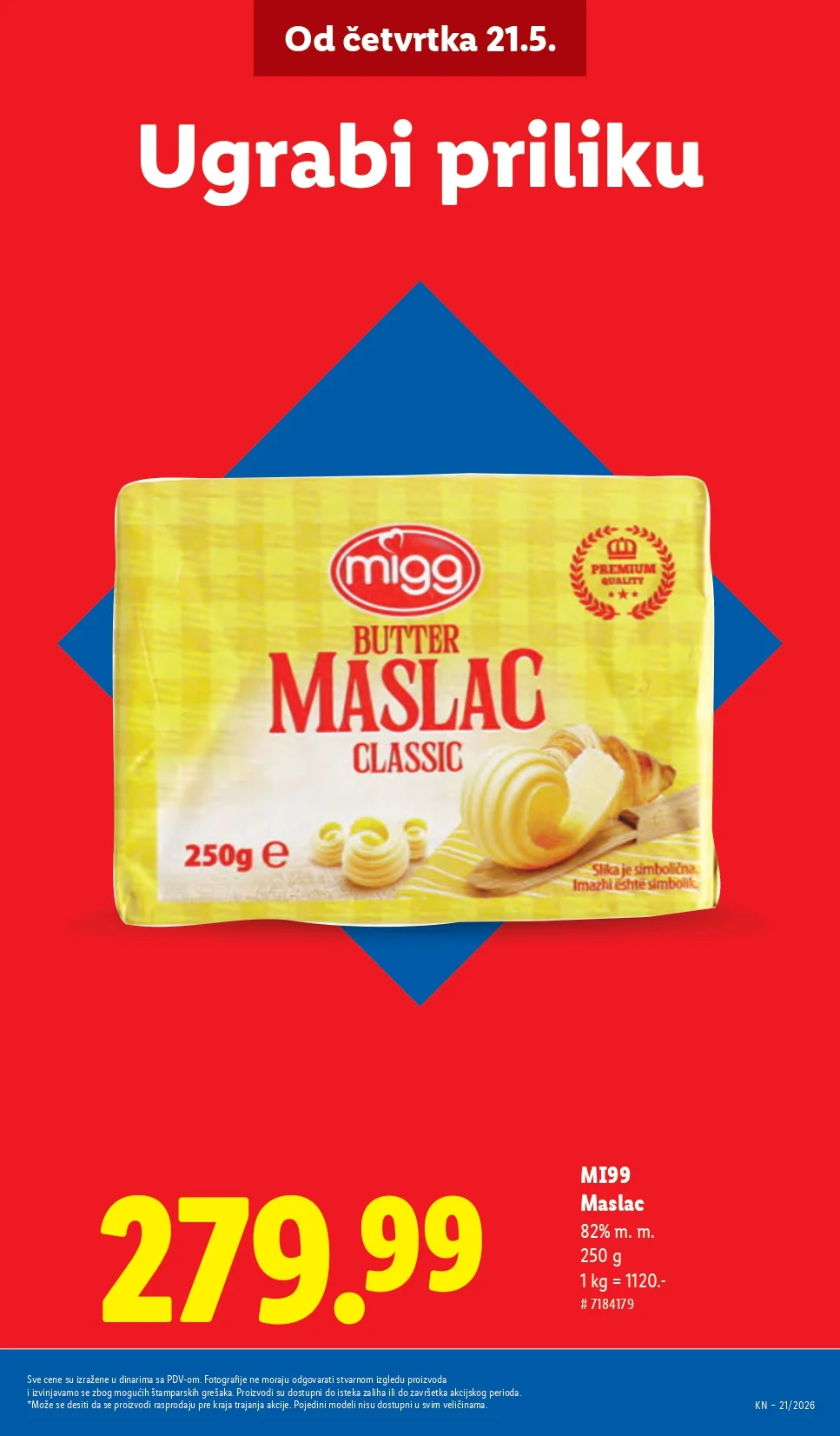 Lidl katalog PREHRANA/NEPREHRANA 21-27.5.2026.
