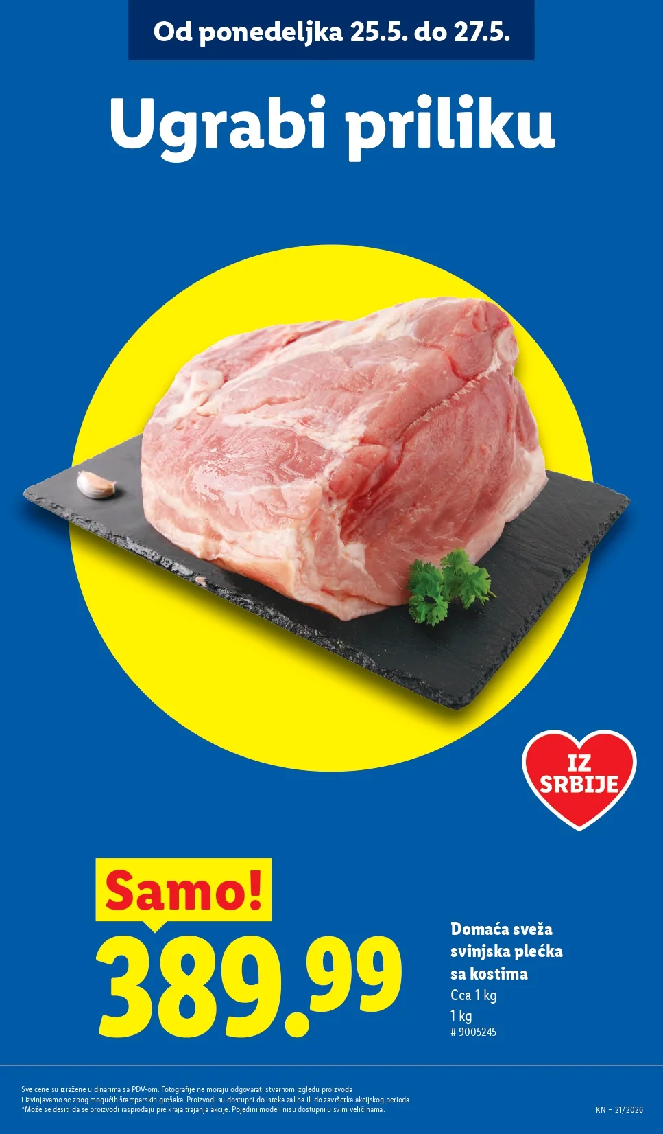 Lidl katalog PREHRANA/NEPREHRANA 21-27.5.2026.