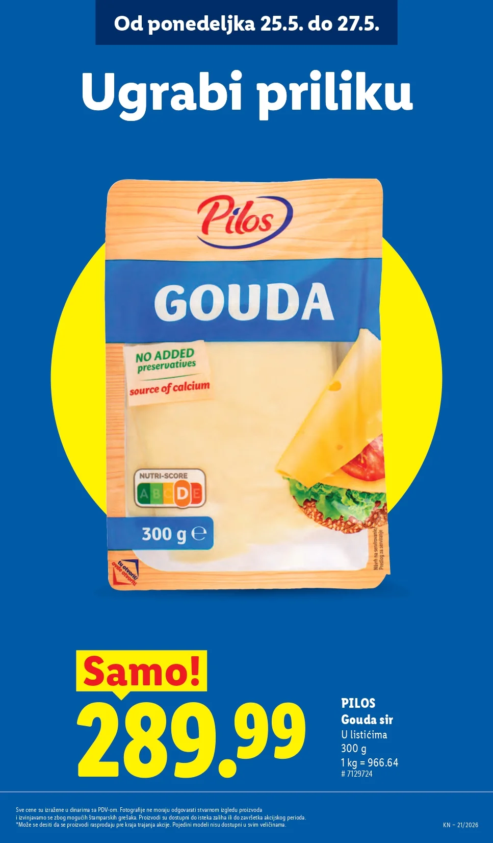 Lidl katalog PREHRANA/NEPREHRANA 21-27.5.2026.