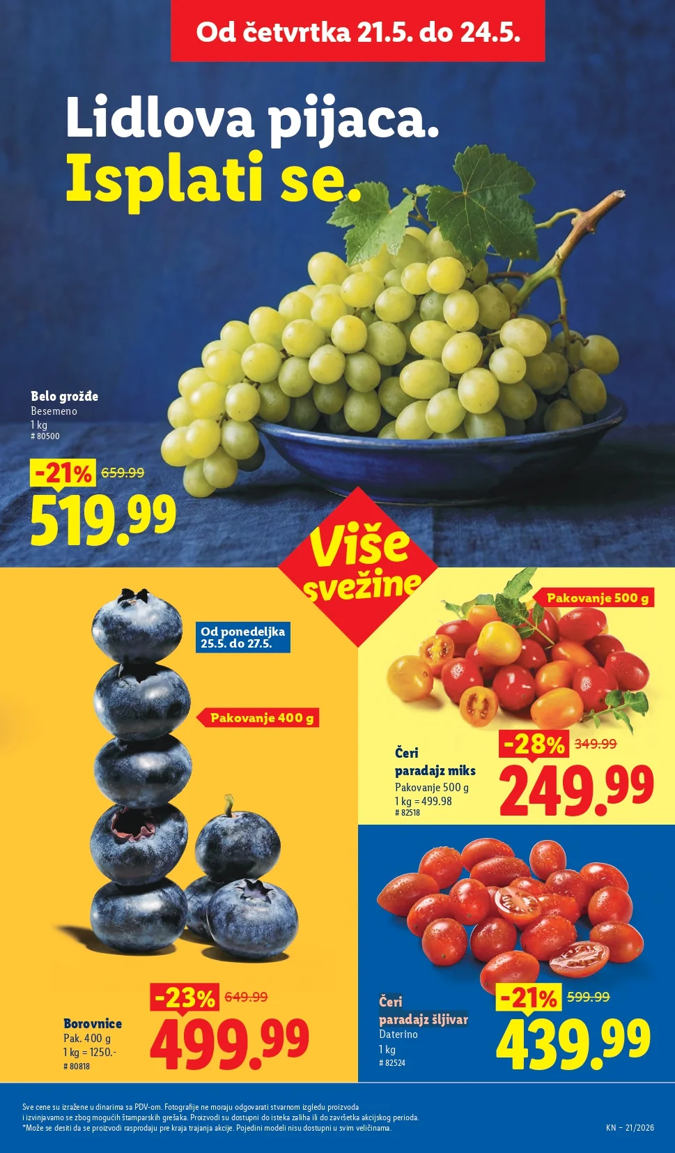 Lidl katalog PREHRANA/NEPREHRANA 21-27.5.2026.