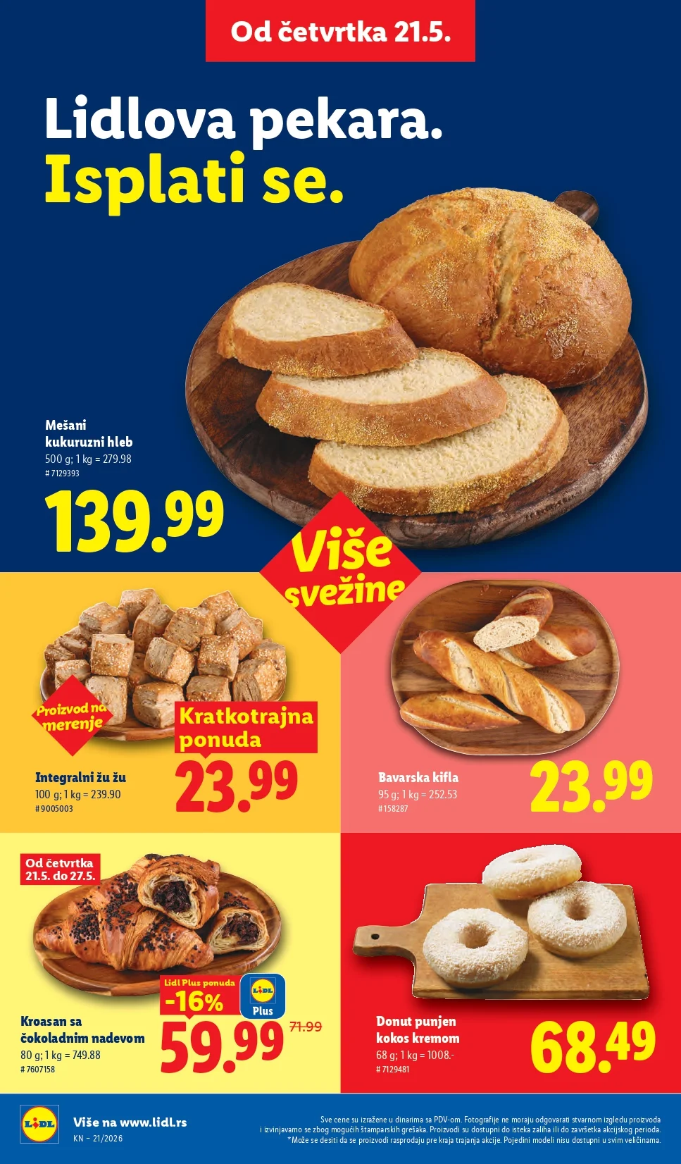 Lidl katalog PREHRANA/NEPREHRANA 21-27.5.2026.