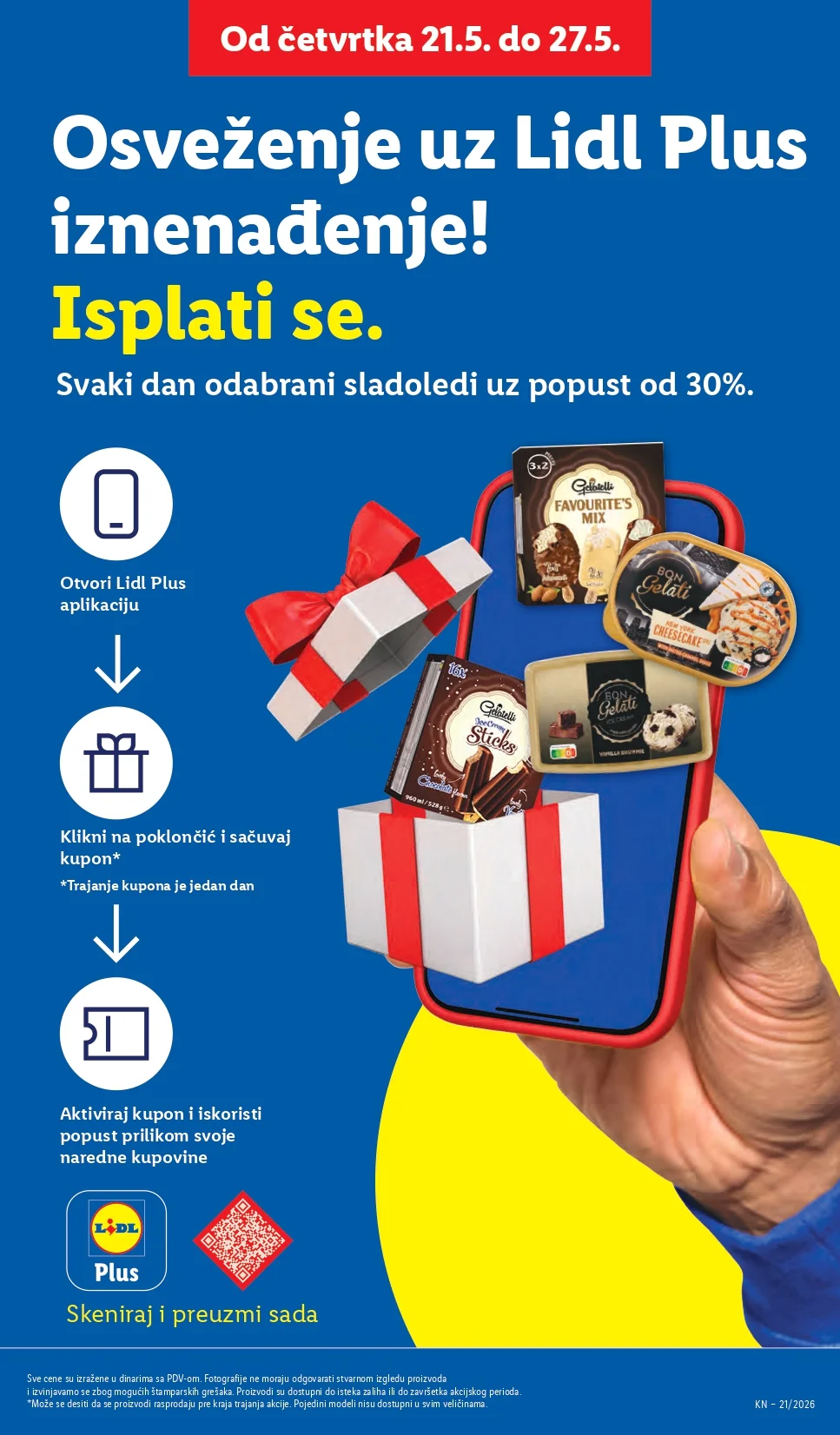Lidl katalog PREHRANA/NEPREHRANA 21-27.5.2026.