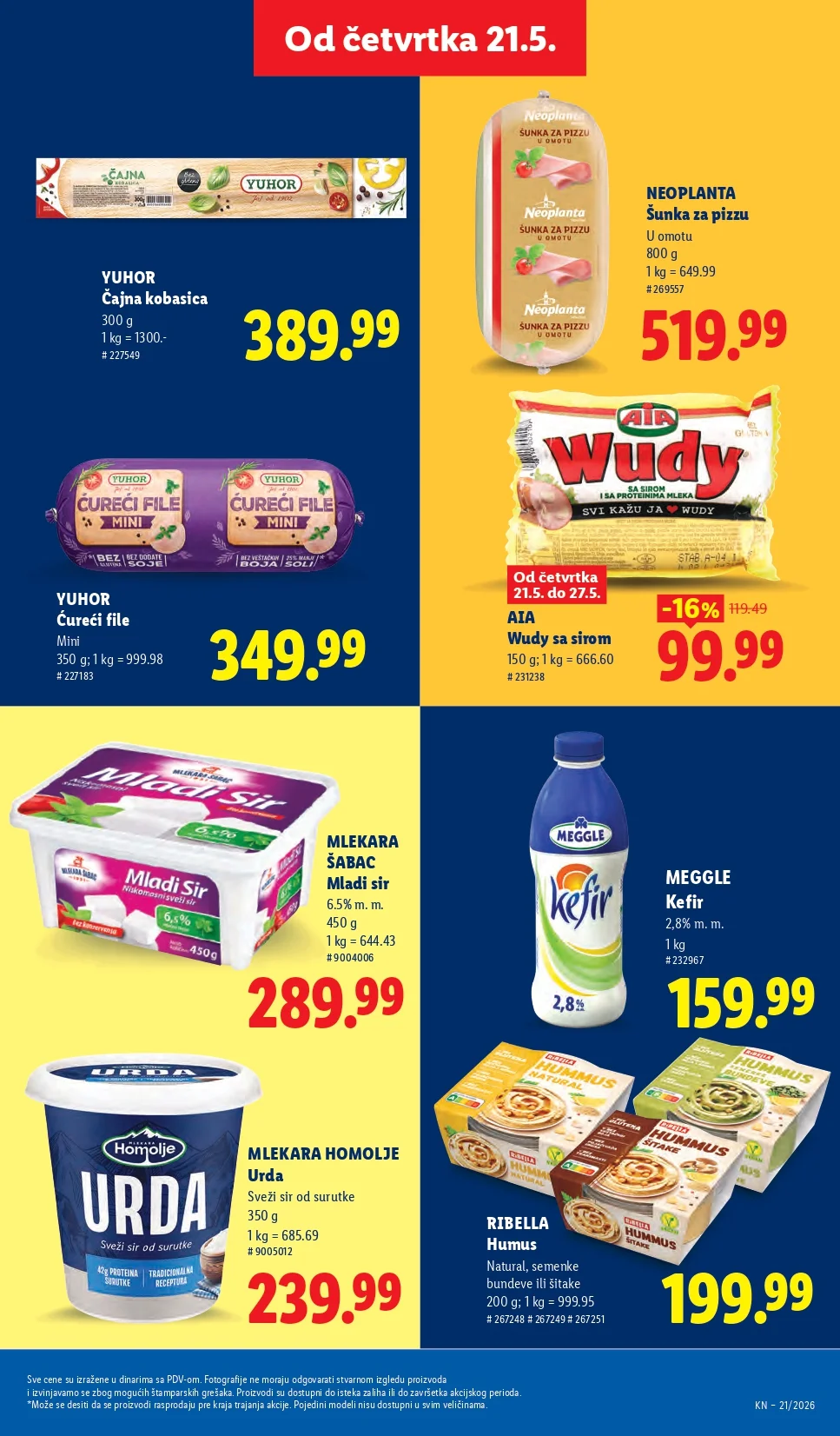 Lidl katalog PREHRANA/NEPREHRANA 21-27.5.2026.