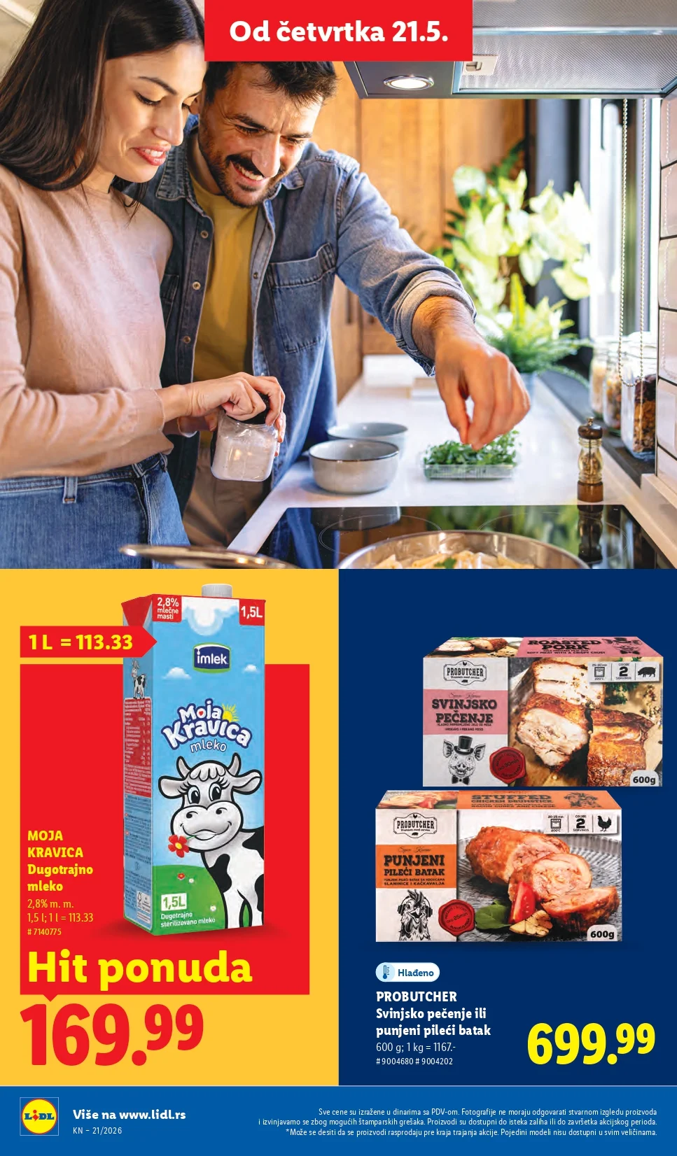 Lidl katalog PREHRANA/NEPREHRANA 21-27.5.2026.