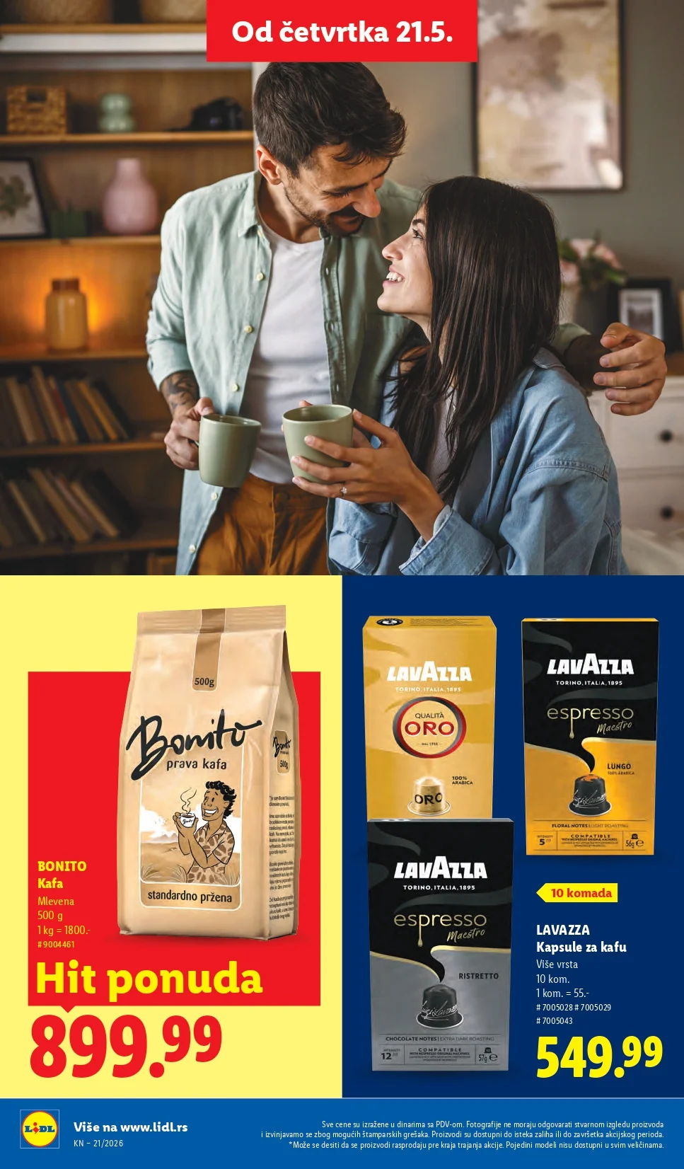 Lidl katalog PREHRANA/NEPREHRANA 21-27.5.2026.