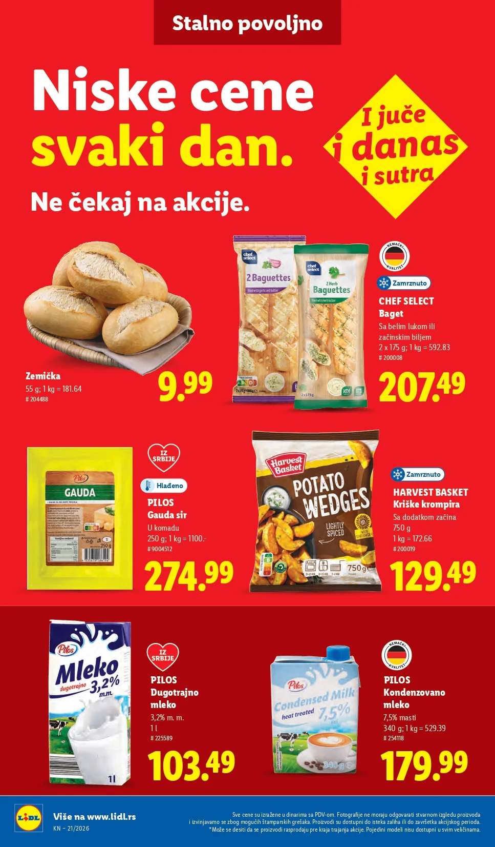 Lidl katalog PREHRANA/NEPREHRANA 21-27.5.2026.