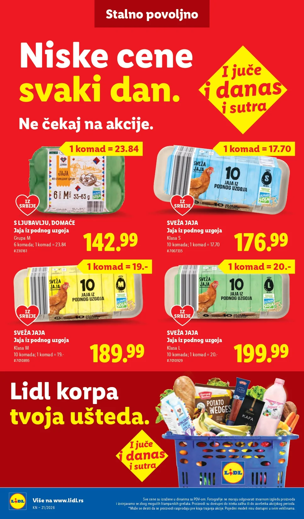 Lidl katalog PREHRANA/NEPREHRANA 21-27.5.2026.