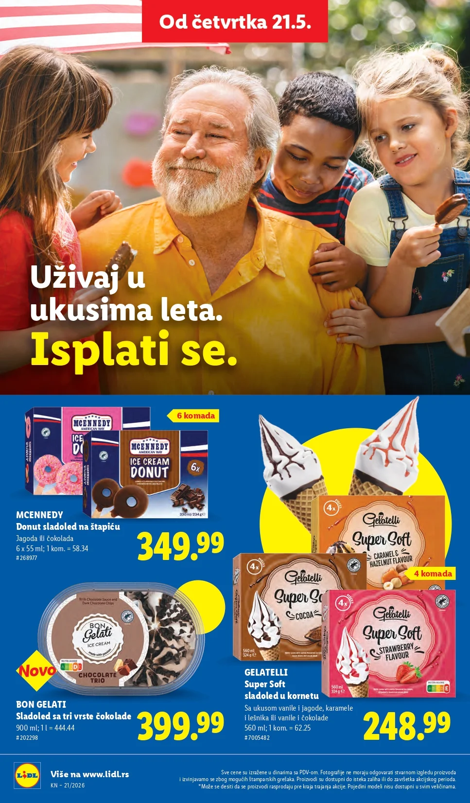 Lidl katalog PREHRANA/NEPREHRANA 21-27.5.2026.