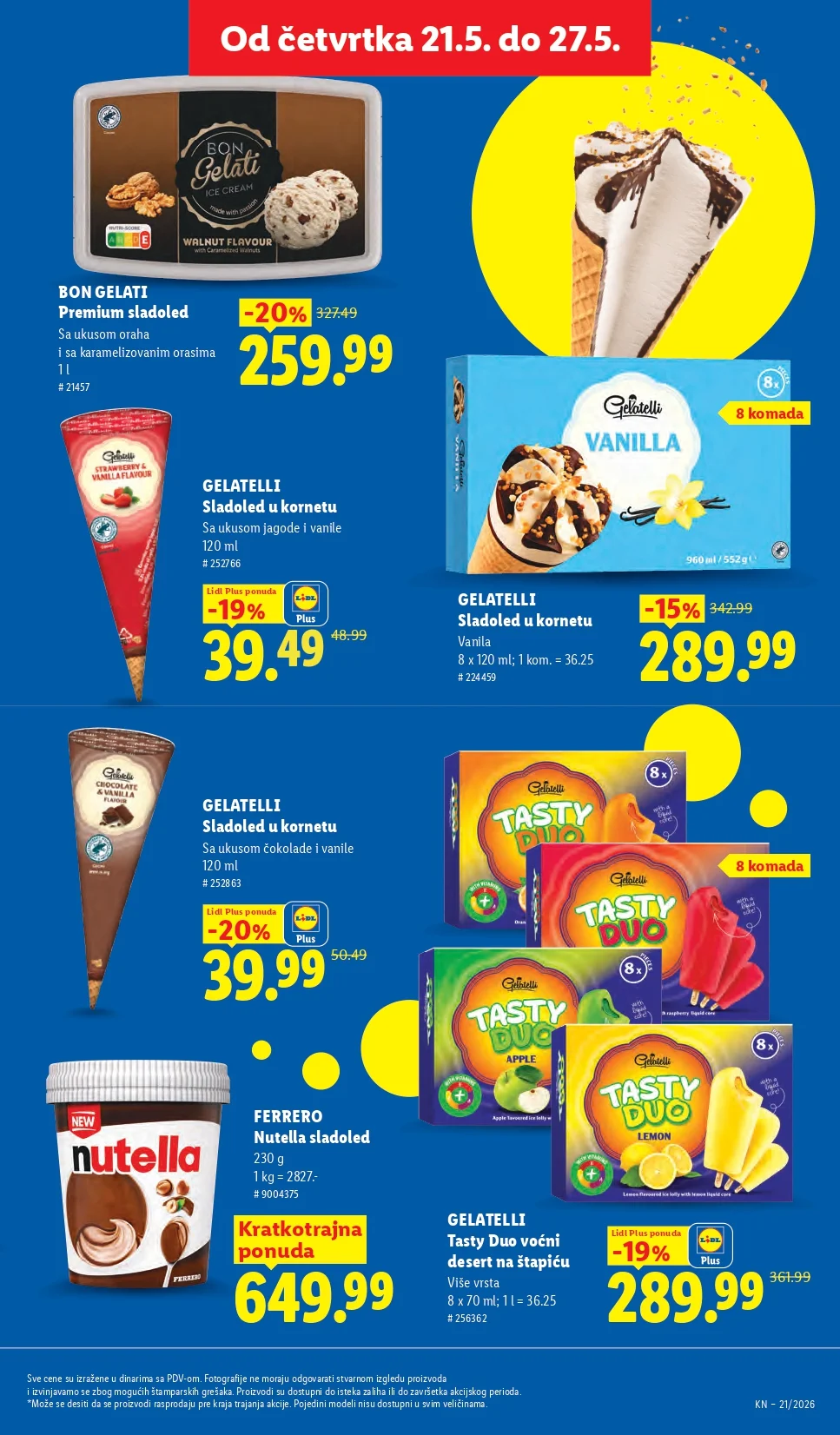 Lidl katalog PREHRANA/NEPREHRANA 21-27.5.2026.
