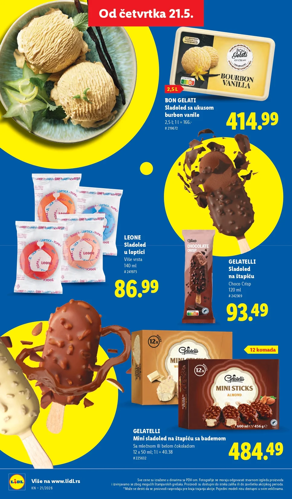 Lidl katalog PREHRANA/NEPREHRANA 21-27.5.2026.