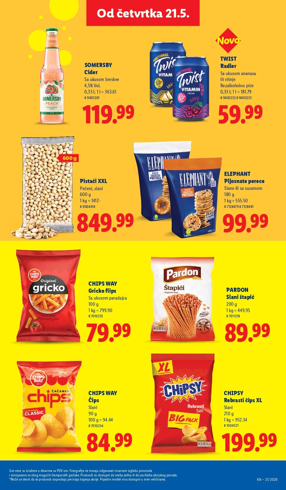Lidl katalog PREHRANA/NEPREHRANA 21-27.5.2026.