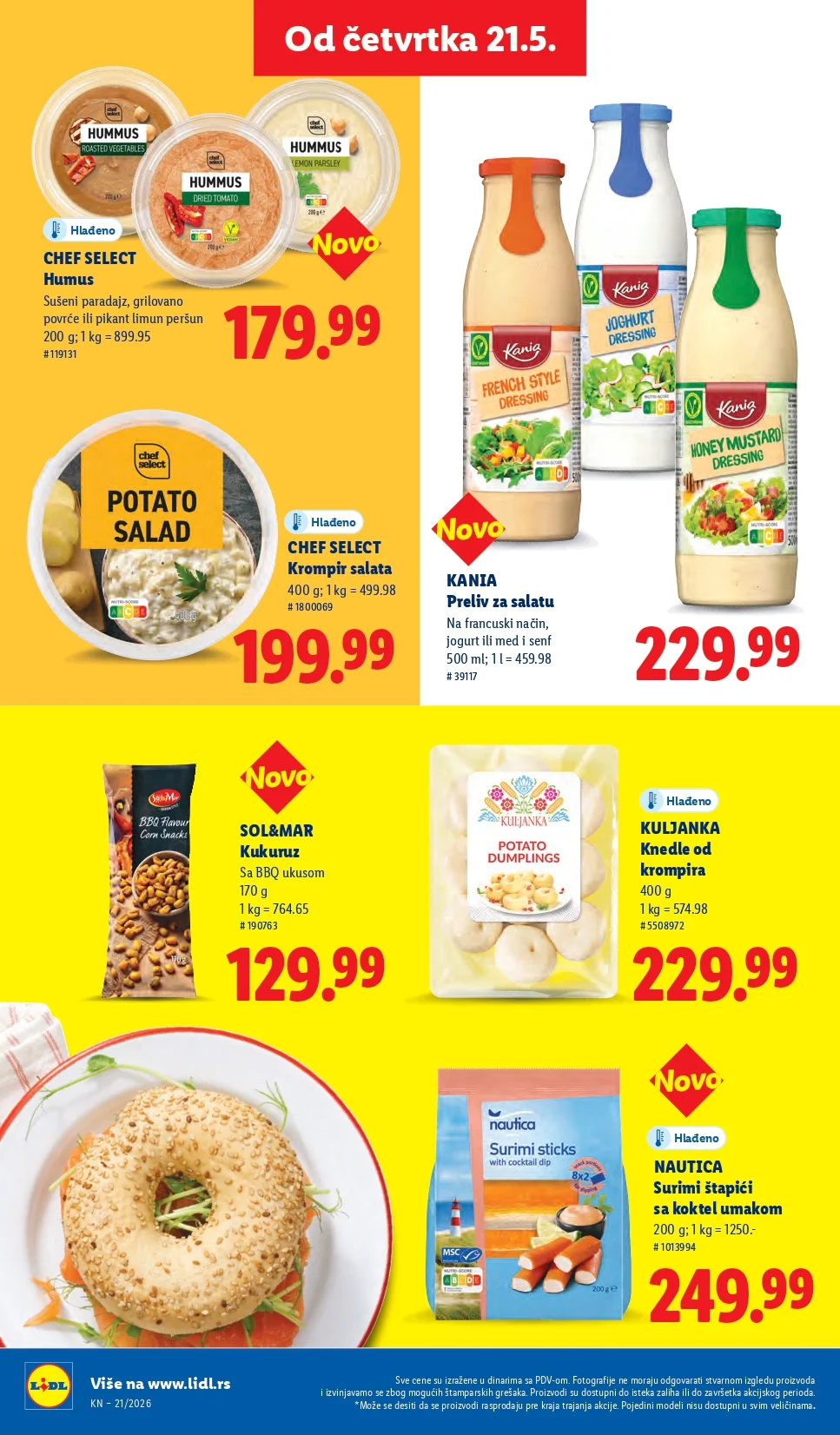 Lidl katalog PREHRANA/NEPREHRANA 21-27.5.2026.