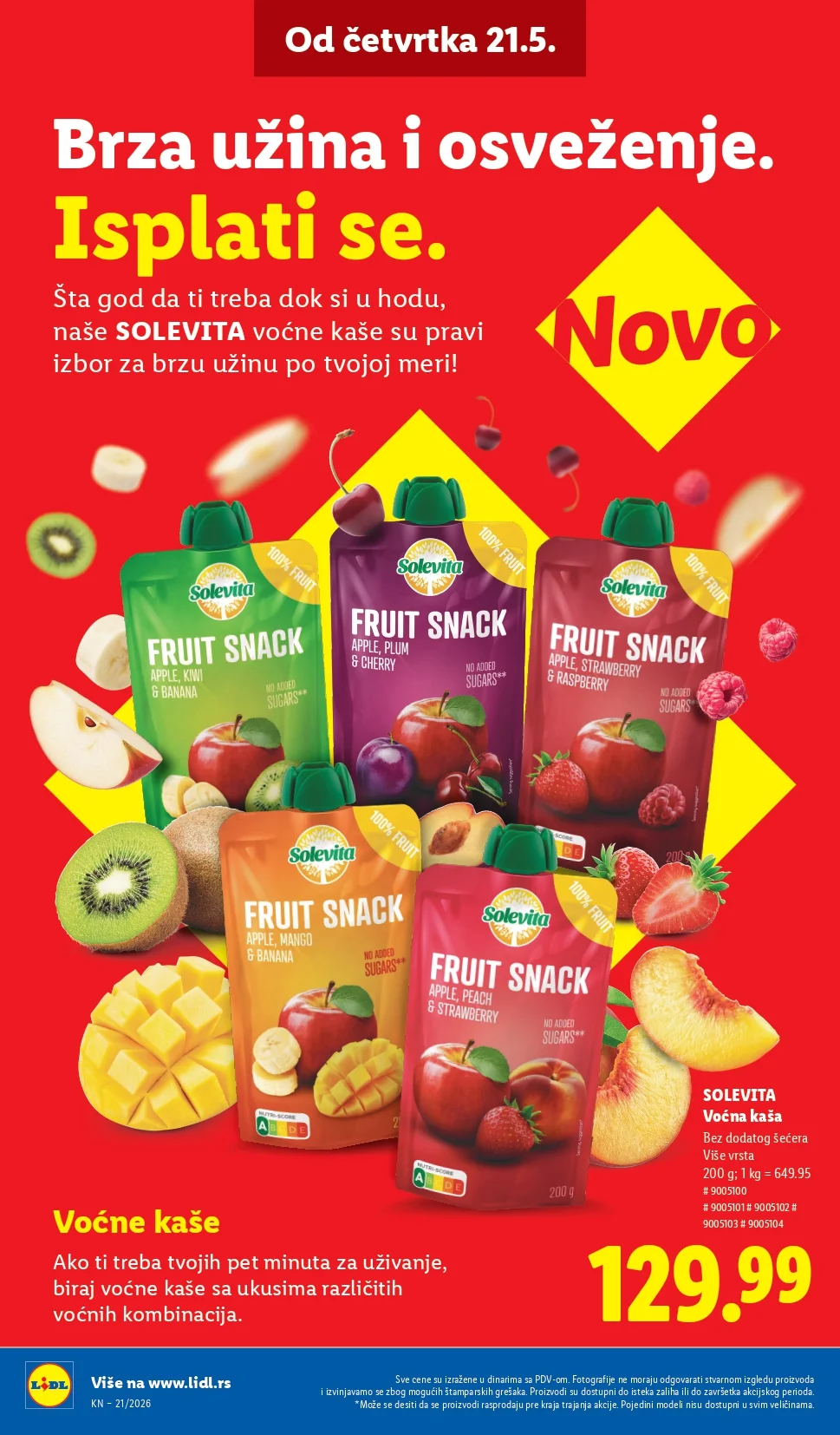 Lidl katalog PREHRANA/NEPREHRANA 21-27.5.2026.