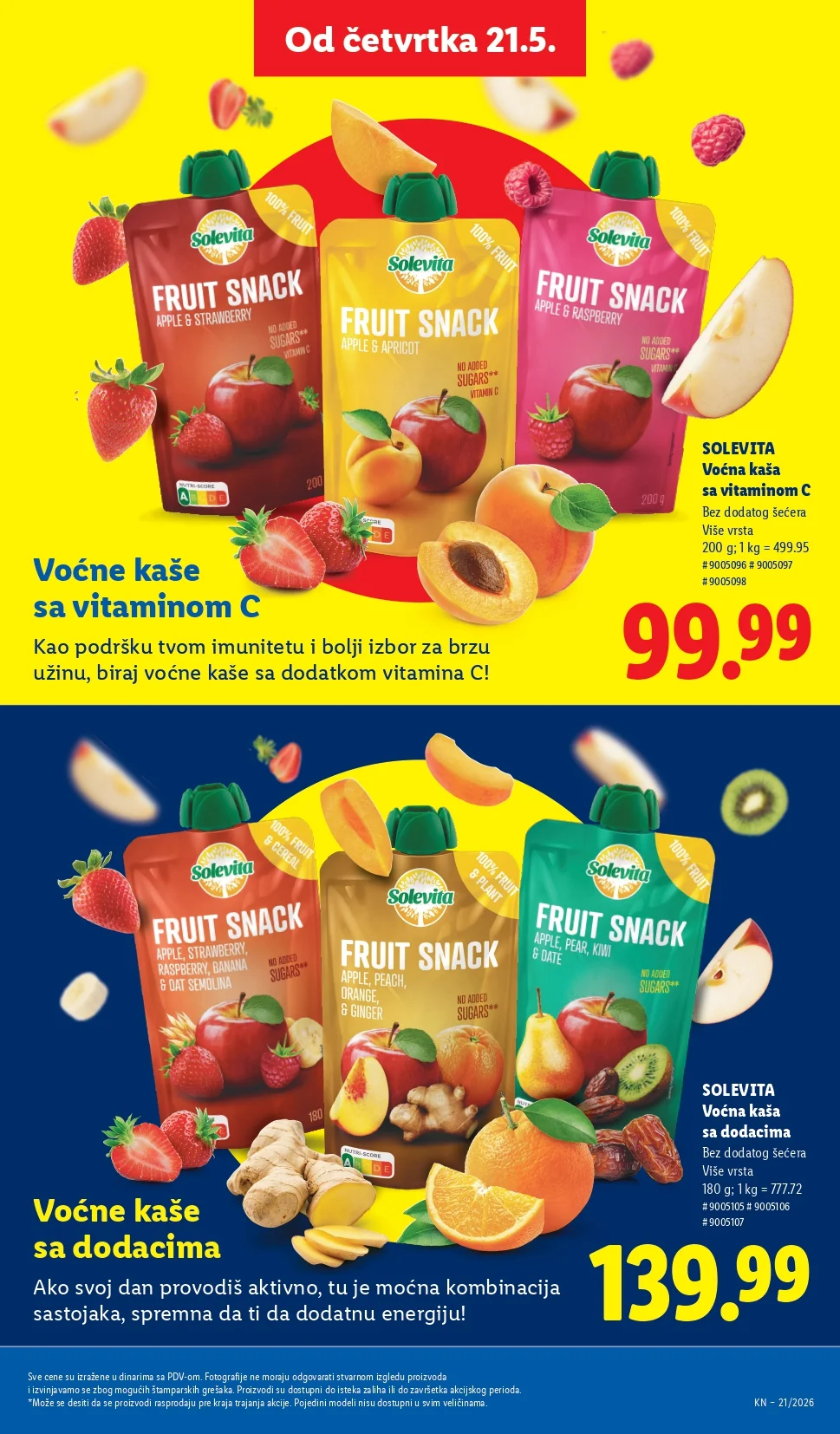 Lidl katalog PREHRANA/NEPREHRANA 21-27.5.2026.