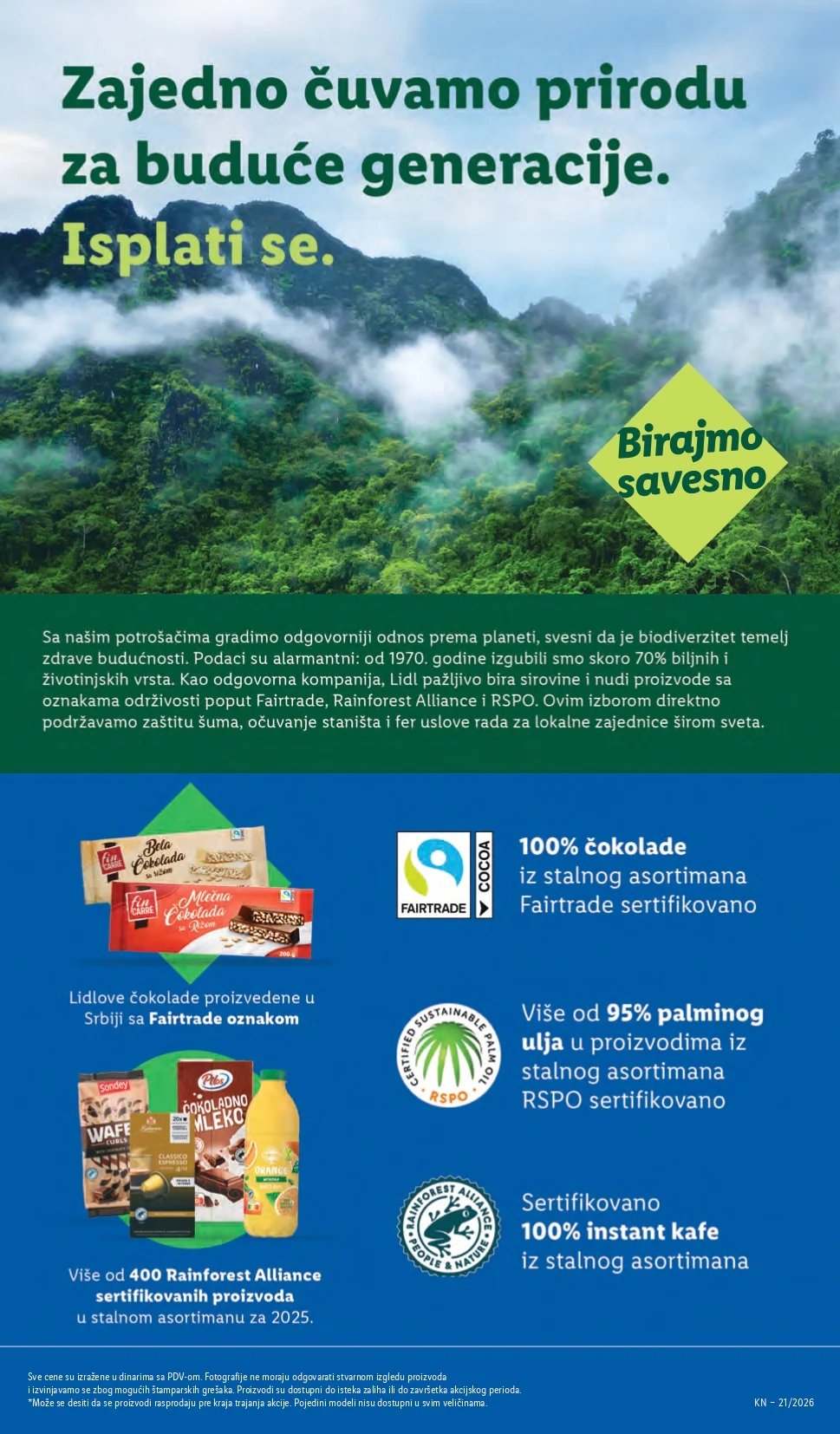 Lidl katalog PREHRANA/NEPREHRANA 21-27.5.2026.