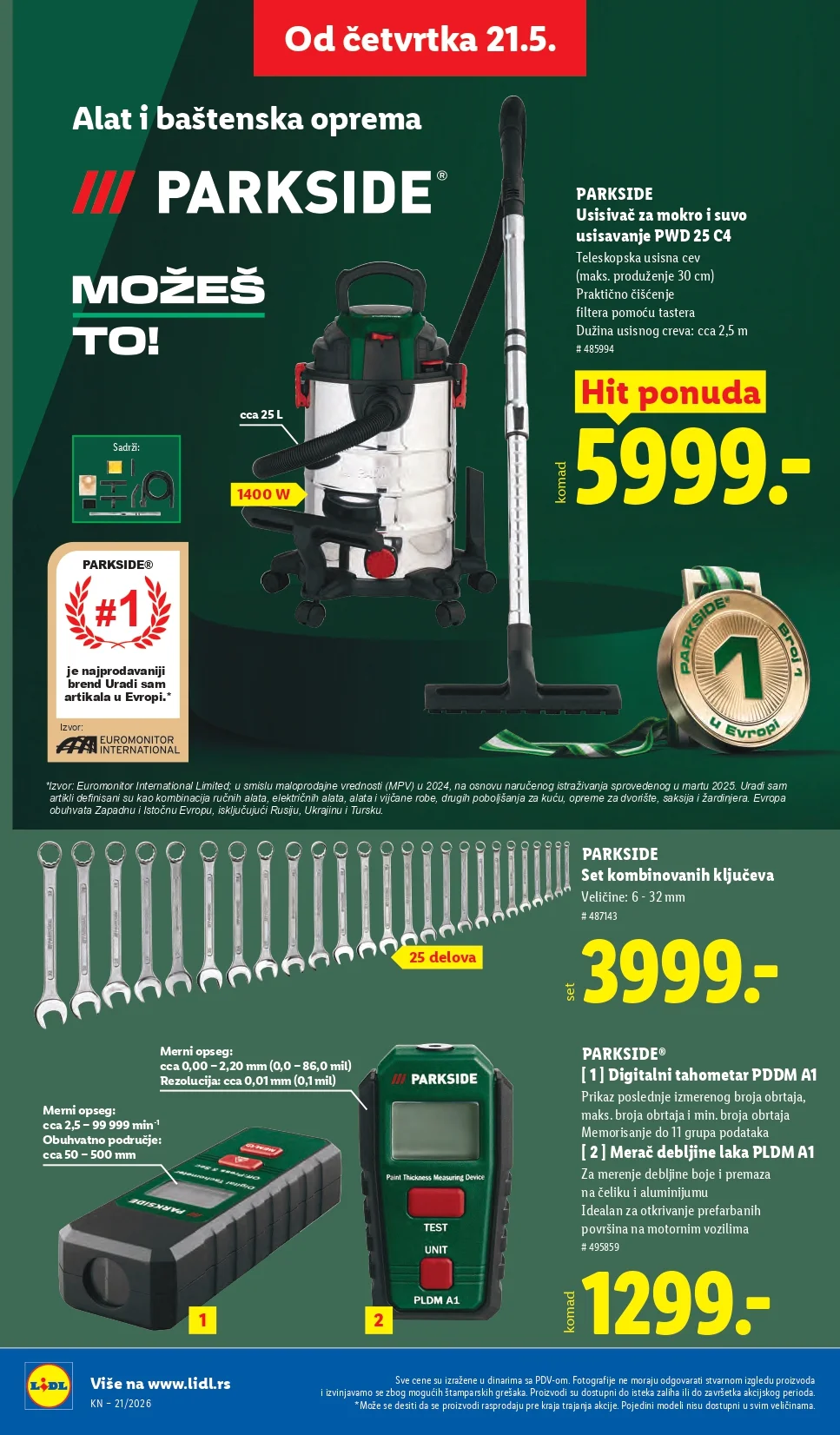 Lidl katalog PREHRANA/NEPREHRANA 21-27.5.2026.