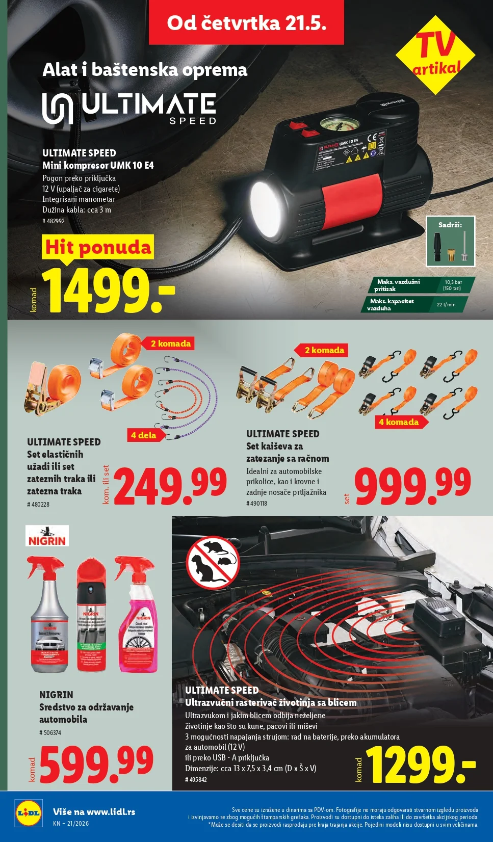 Lidl katalog PREHRANA/NEPREHRANA 21-27.5.2026.