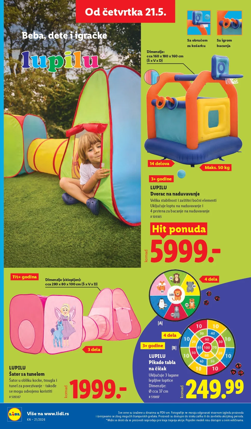 Lidl katalog PREHRANA/NEPREHRANA 21-27.5.2026.