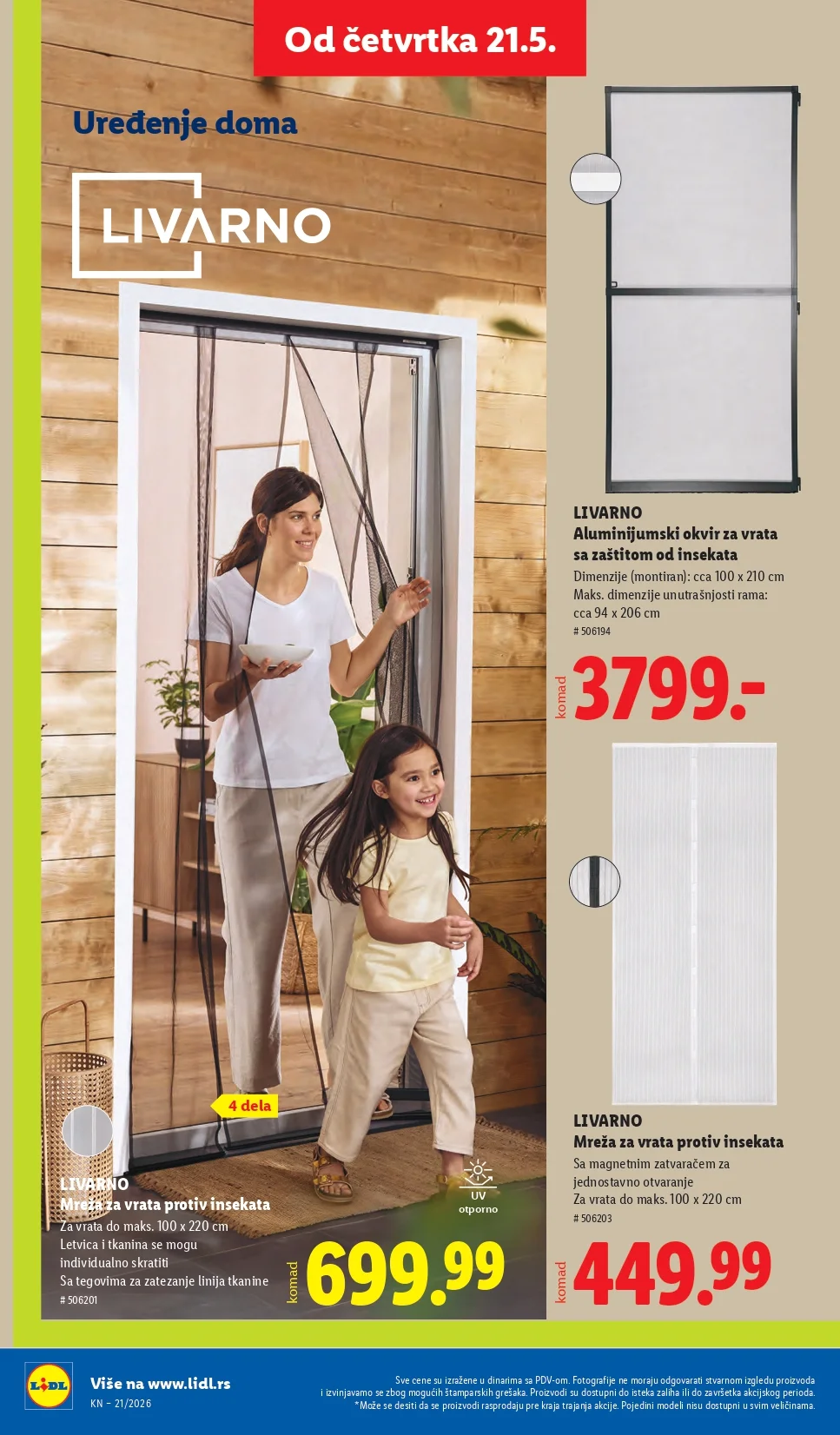 Lidl katalog PREHRANA/NEPREHRANA 21-27.5.2026.