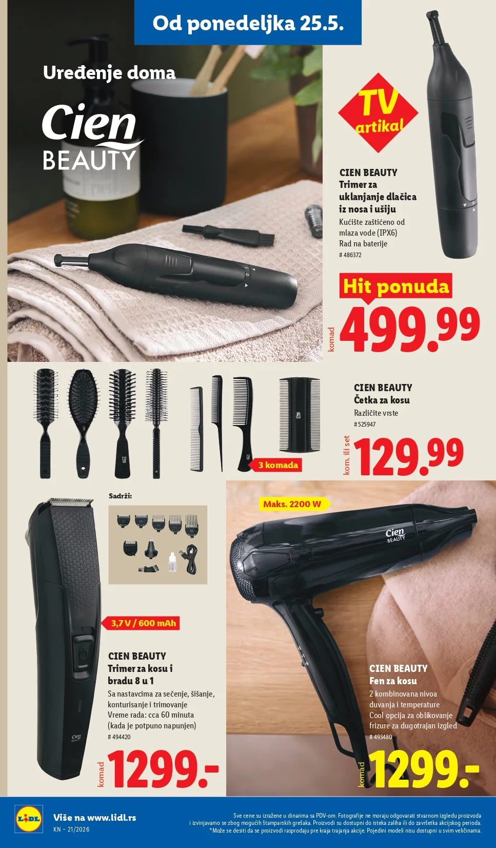Lidl katalog PREHRANA/NEPREHRANA 21-27.5.2026.